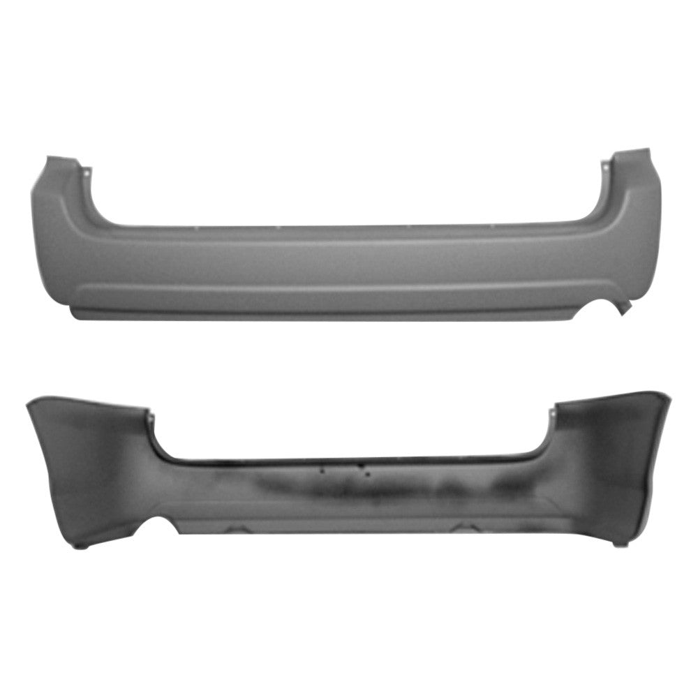 CAPA RR BUMPER COVER W/O PARK SENSOR; PRIME TOYOTA SIENNA 0410