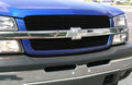 0305 SILVERADO 1500/0304 2500/3500 BILLET GRILLE OVERLAY/BOLT ON & INSERT 2 PC (10 9 BARS)