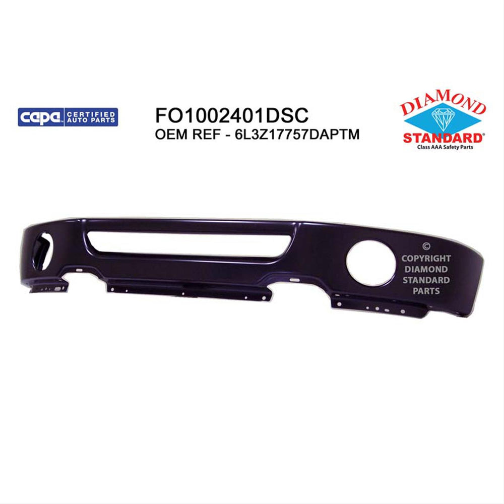 CAPA 0608 FORD F150 PU W/FOG ECOAT FRT BUMPER BLACK