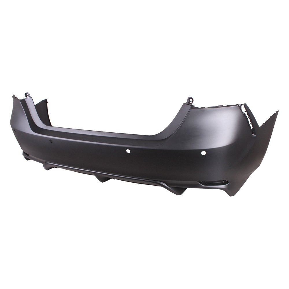 CAPA RR BUMPER COVER HYBRD XSE; W/PARKING SENSORS; PRIME TOYOTA CAMRY 18C