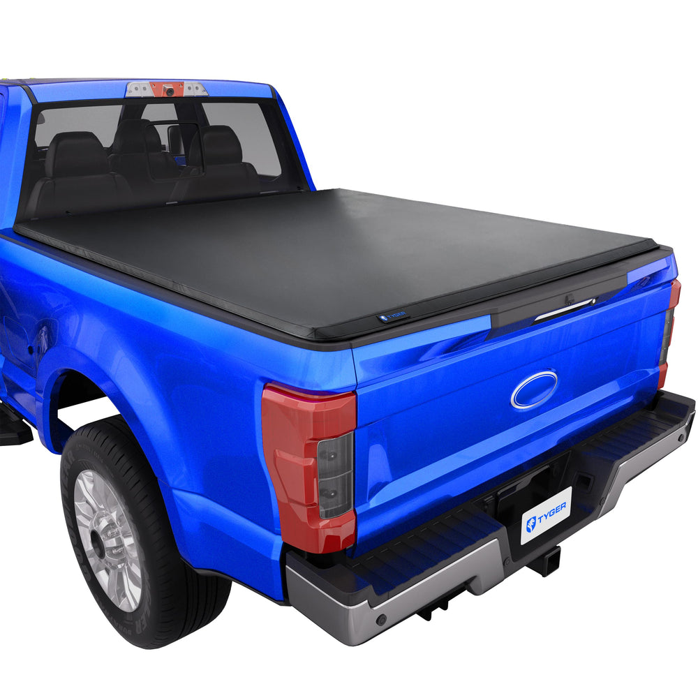 17C F250/F350 8FT STYLESIDE T3 SOFT TRIFOLD TRUCK BED TONNEAU COVER