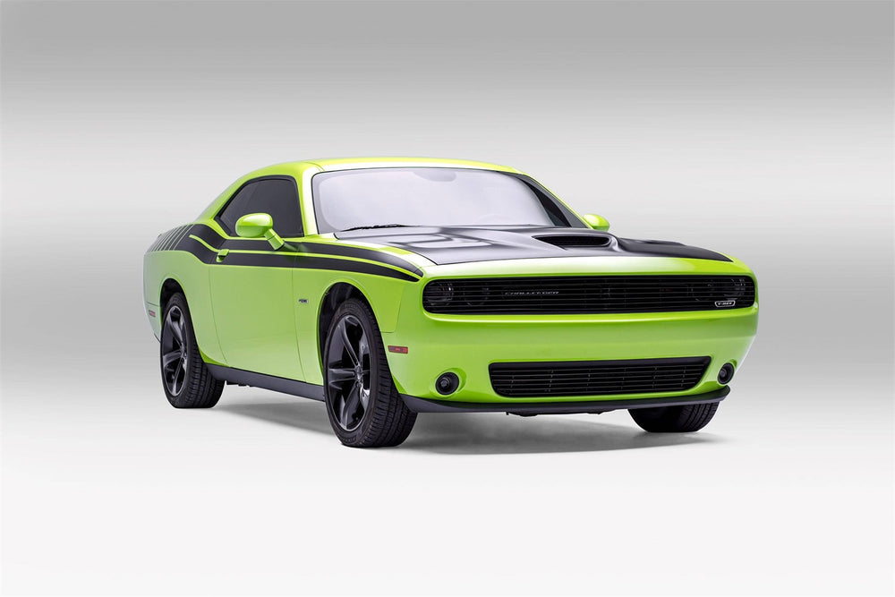 15C DODGE CHALLENGER PHANTOM LASER BILLET GRILLE ALL BLACK OVERLAY. DOESN'T WORK WITH RADAR