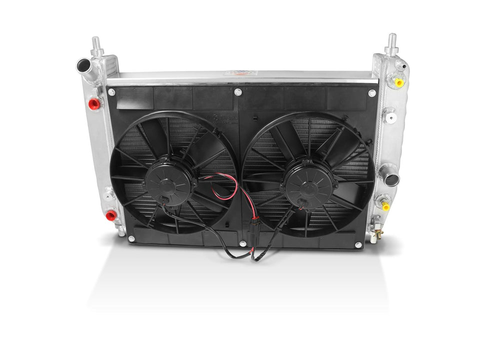 0513 CORVETTE ALL Z06 AND AUTOFTS CUT DOWN CORE DUAL 11IN SPAL FANS