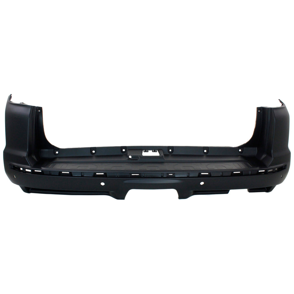 CAPA RR BUMPER COVER; W/APPEARANCE PKG; W/PARK ASSIST; W/CHROME TRIM; PTM TOYOTA 4RUNNER 1420