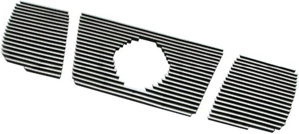 04C NISSAN TITAN/ARMADA (W/ELBELM HOLE) 3PC 4MM HORIZONTAL OVERLAY BILLLET GRIL