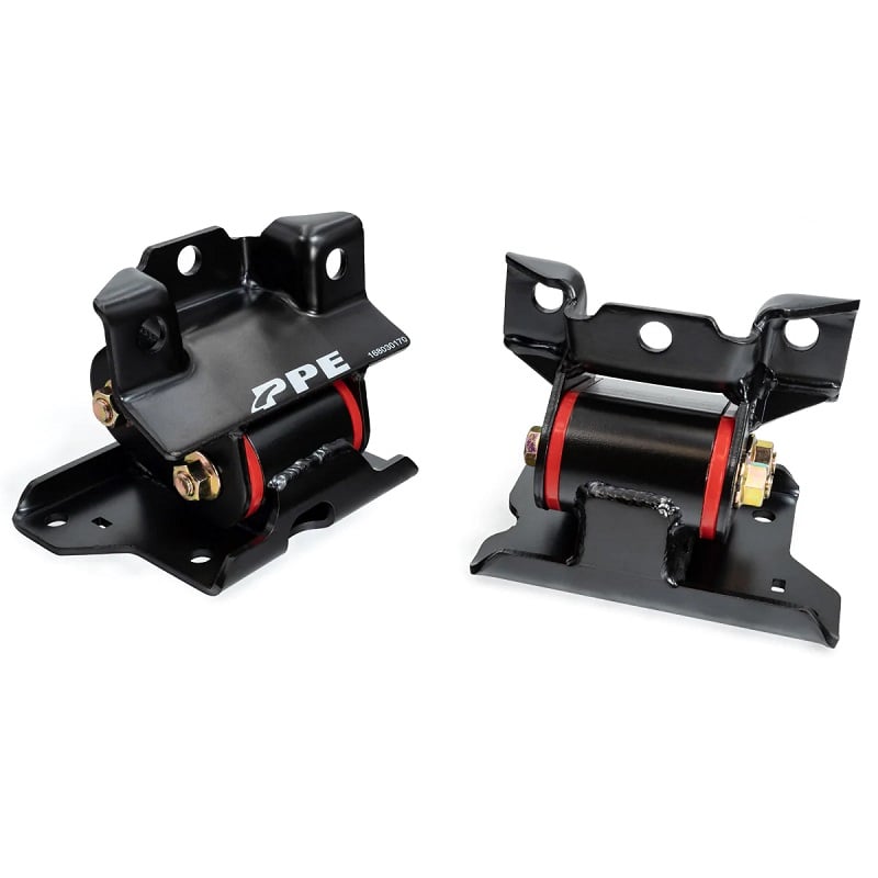 Engine Mount Kit with High-Performance Silicone Bushings - 01-10 GM 6.6L Duramax - 70 Hardness