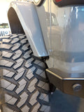 ~(45 lbs. 72X16X11)~ 18-Current - JL-JLU Kelvin Rear Bumper w/ Hitch - Semi Gloss Black Powder Coat Alum Semi Gloss Black PC