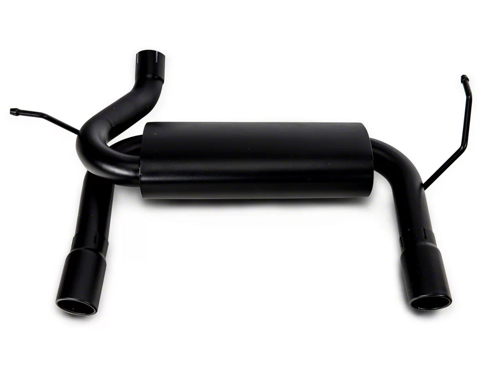 Dual Outlet Axle-Back Exhaust System with Satin Black Tips