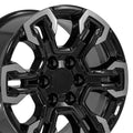 18x8.5 Gloss Black 6-Lug Wheel