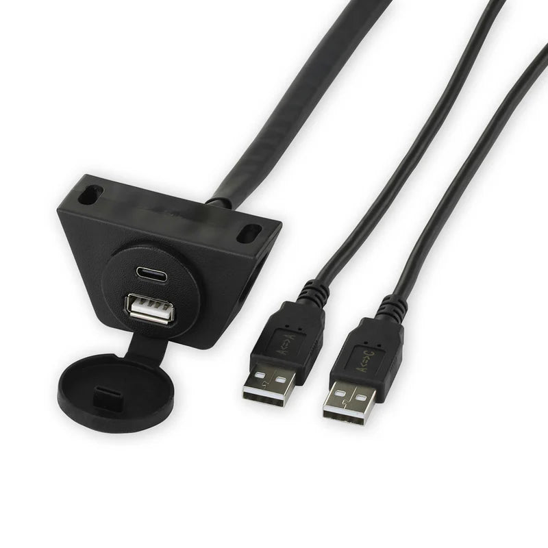 USB/USB-C to Auxiliary Cable, 53-Inch