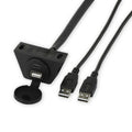 USB/USB-C to Auxiliary Cable, 53-Inch