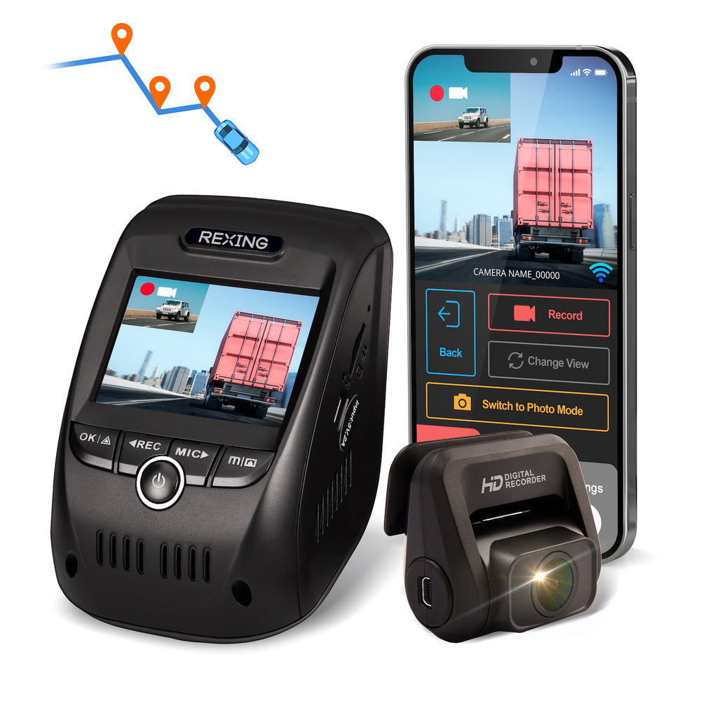 V1P Pro Dual-Channel Dash Cam System