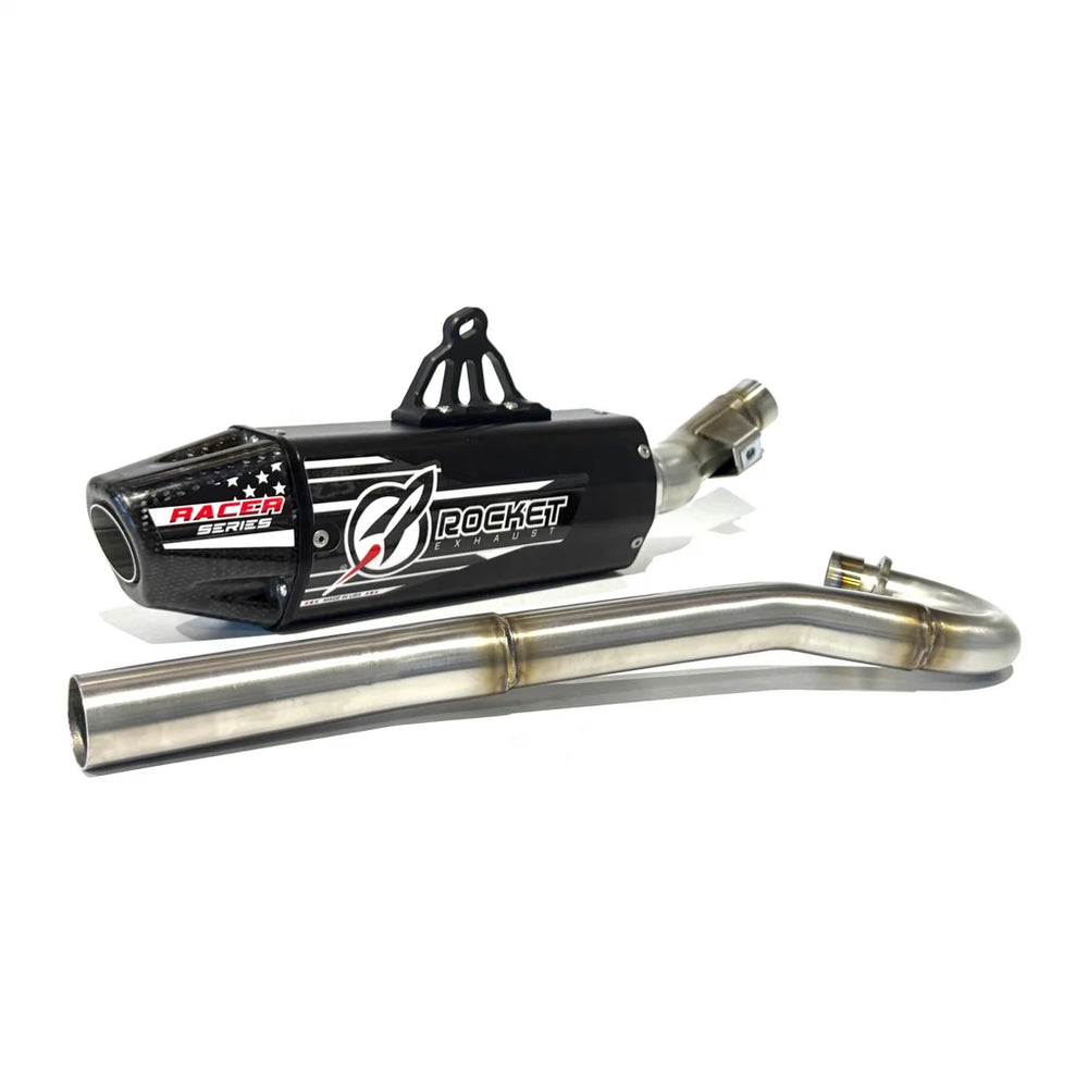 Full Exhaust System with Black Aluminum Muffler