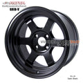 Grid V 15x7 4x114.3 0mm Offset Satin Black Wheel