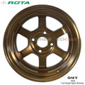 Grid V 15x7 4x114.3 0mm Offset Satin Black Wheel