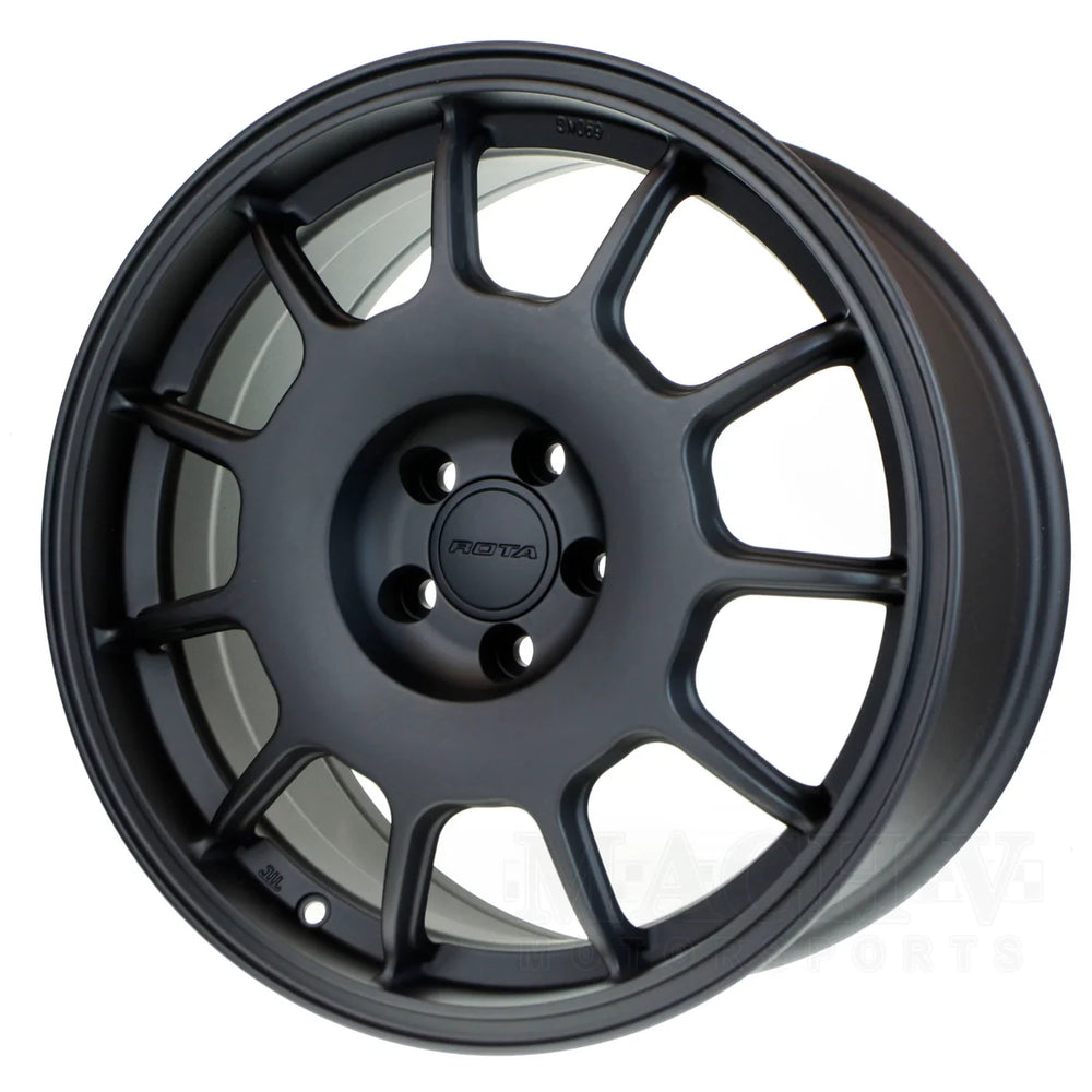 Crest 17x8 Flat Black 5x100 Wheel