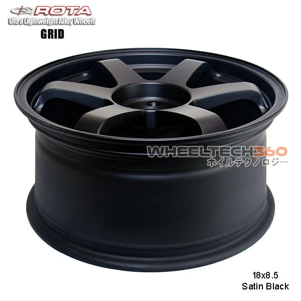 Grid 18x8.5 +44mm 5x114.3 73mm Hub Bore Wheel