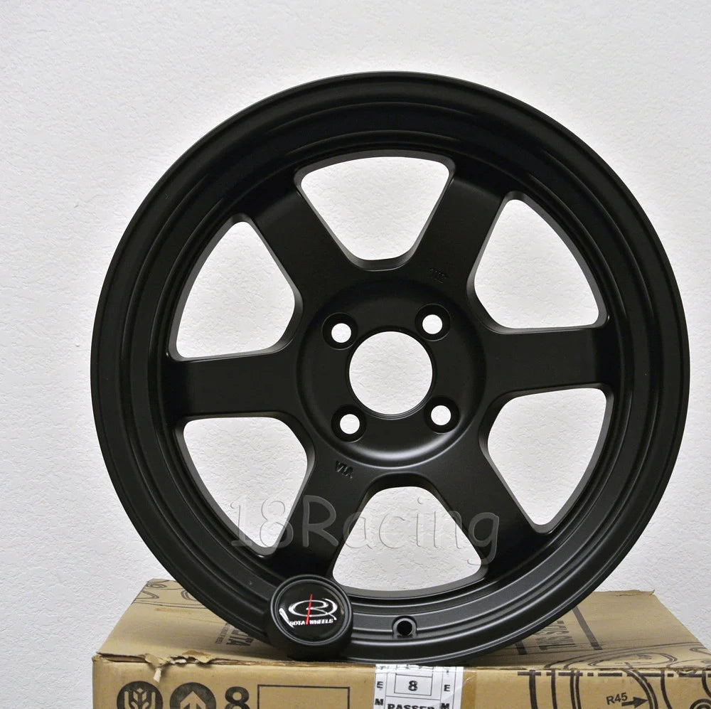 Grid V 16x8 4x100 +20 Flat Black Wheel