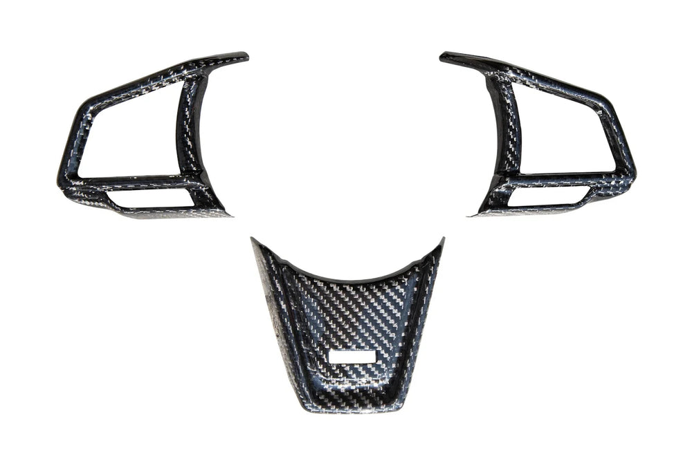 Carbon Fiber Steering Wheel Trim Set