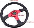 14-Inch Suede Steering Wheel