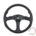 14-Inch Suede Steering Wheel