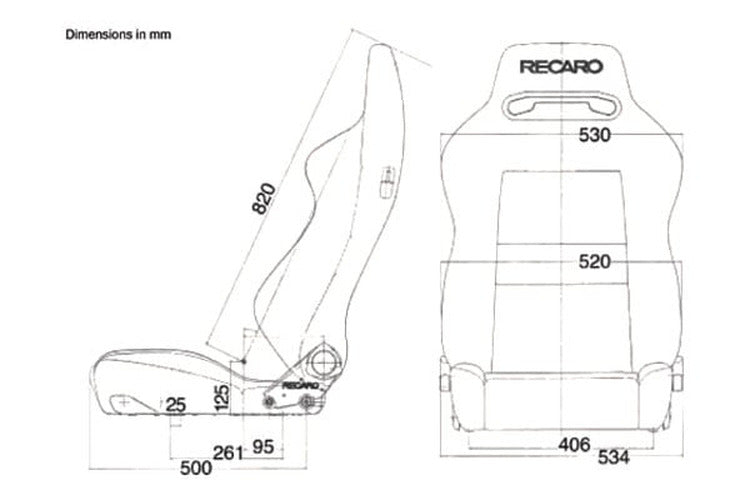 Racing Seat w/ Lumbar Support and Headrest