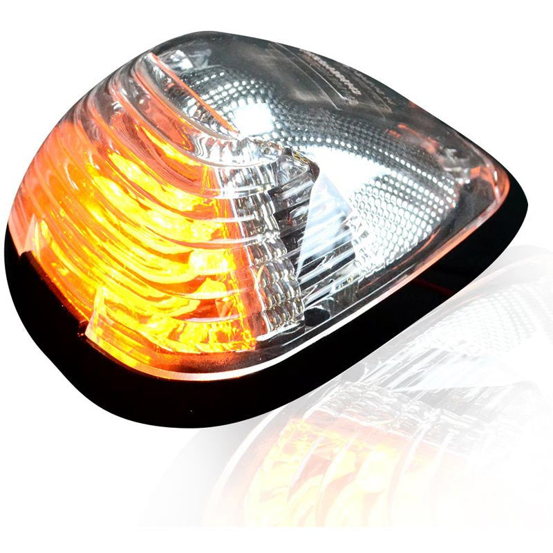 Clear Lens Amber LED 5-Piece Cab Light Kit