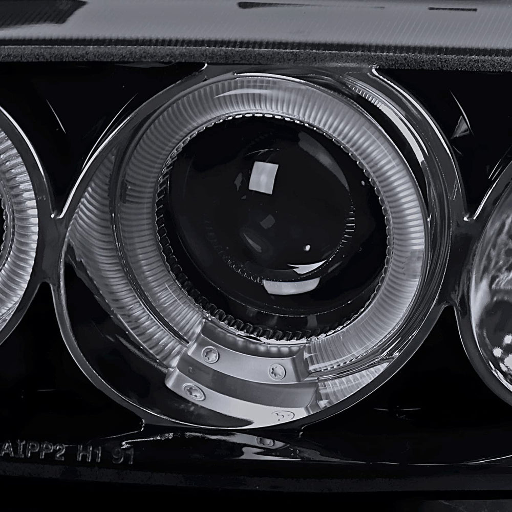Glossy Black Projector Headlights w/ Smoke Lens