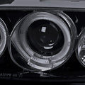 Glossy Black Projector Headlights w/ Smoke Lens