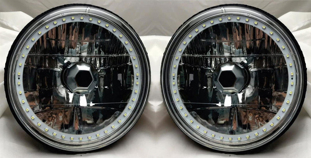 7-Inch Round Headlights with LED Halos