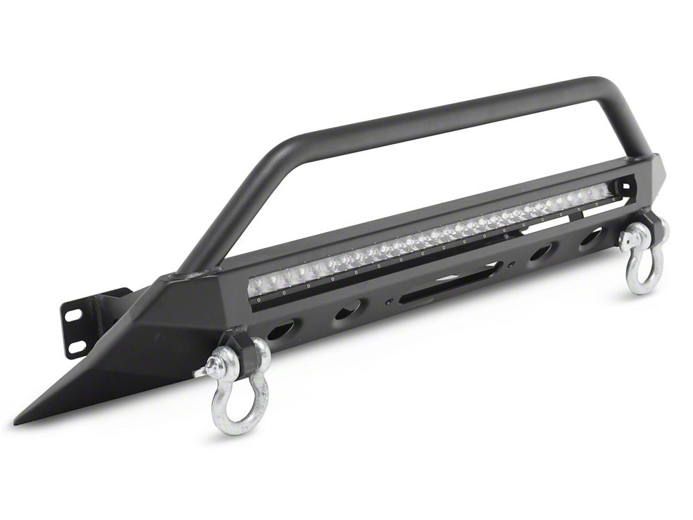 Winch Bumper with Over-Rider Bar