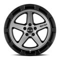 R20 Teton 17x8 5x114.3 +38mm Offset Satin Black Wheel