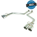 Axleback Exhaust System with Single-Wall Tip