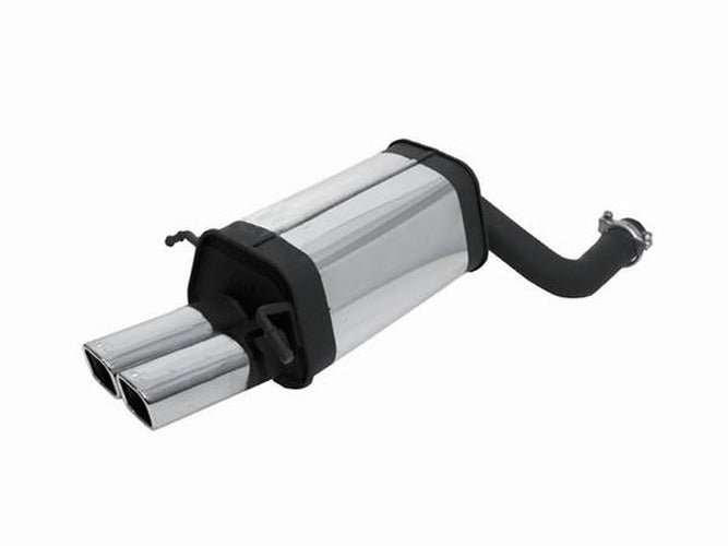 Cat-Back Rear Silencer with Dual Square Tips