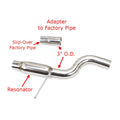 Stainless Steel Cat-Back Exhaust System 3-Inch Piping