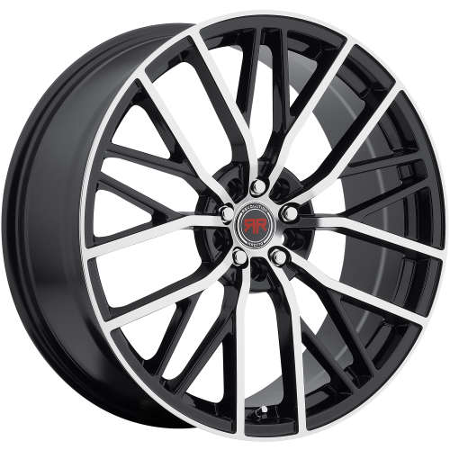 RR07 20x8 +40mm 5x115/5x120mm Black Machined