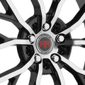 RR07 20x8 +40mm 5x115/5x120mm Black Machined