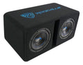 Dual 8-Inch Vented MDF Subwoofer Enclosure System