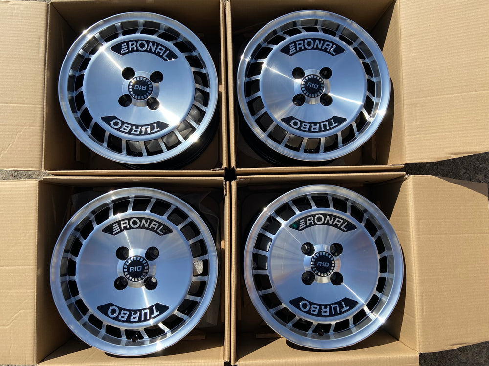 15-Inch Black Front Diamond Cut Aluminum Wheel