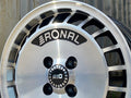 15-Inch Black Front Diamond Cut Aluminum Wheel