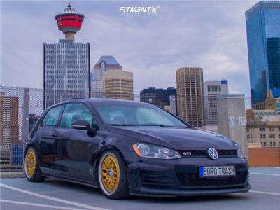 KPS 18x9.5 +35 5x100 Matte Gold