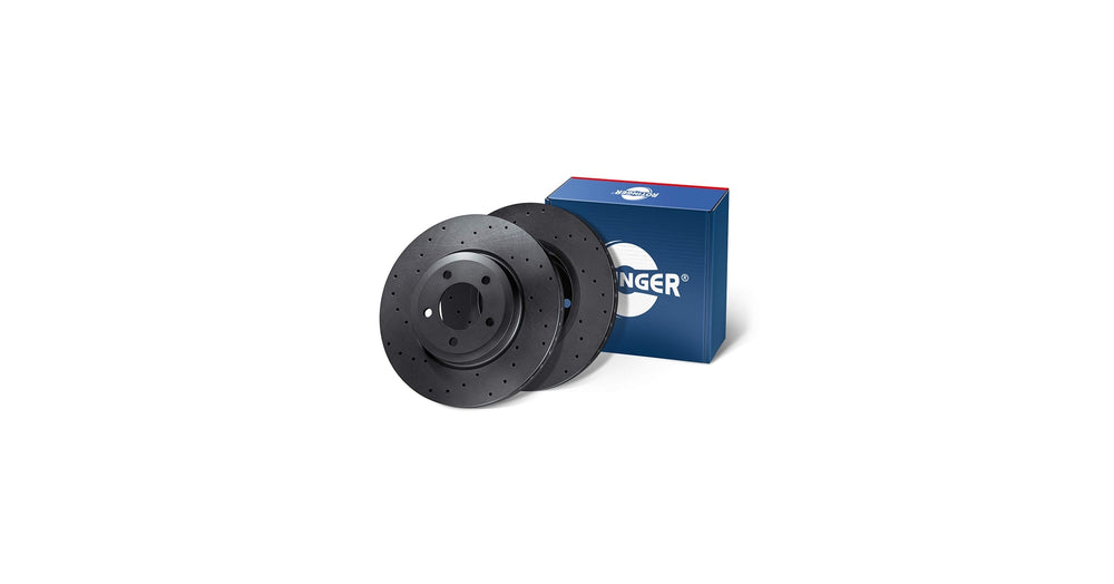 Graphite Line Drilled and Slotted Brake Disc Set