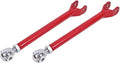 BMR 08-17 Challenger Lower Trailing Arms w/ Single Adj. Rod Ends - Red