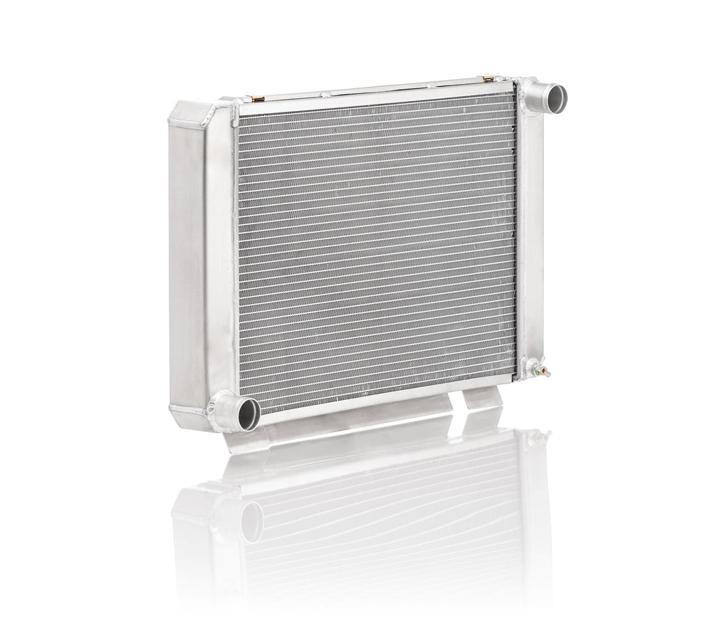 DIRECTFIT POLISHED FINISH CROSSFLOW RADIATOR FOR FORD W/AUTO TRANS