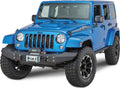 0713 JK FRONT BUMPER FULL LENGTH END S1 BLACK MICKEY METAL BUMPERS