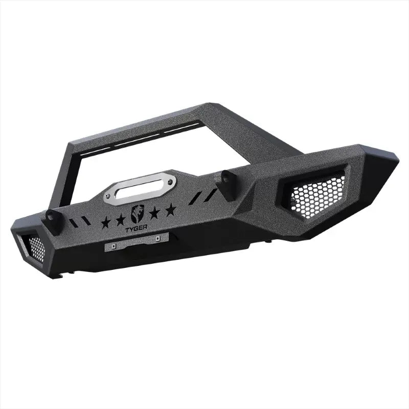 8706 WRANGLER TYGER FURY FRONT BUMPER KIT W/WIN PLATE DRING MOUNT TXT BLK ROCK CRAWLER