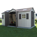 LIFETIME 15FT X 8FT OUTDOOR STORAGE SHED