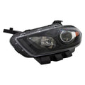 LH HEADLAMP LENS/HOUSING; XENON; BLACK TRIM; DART 1316