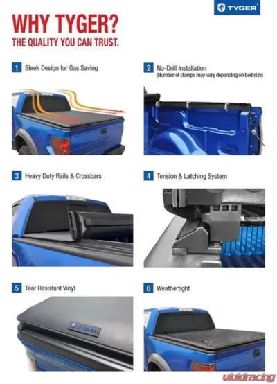 0406 SILVERADO/SIERRA 1500 5.8FT FLEETSIDE T1 SOFT ROLL UP TRUCK BED TONNEAU COVER