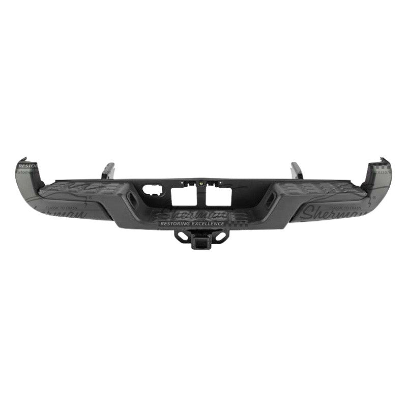 REAR BUMPER ASSEMBLY W/TOW HITCH;W/O PARKING ASSIST;BLACK;TOYOTA TACOMA 1621